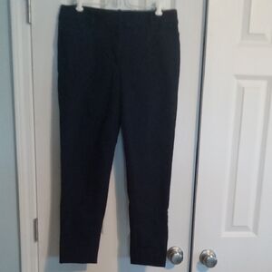 LOFT Women's Black Curvy Skinny Ankle Pants